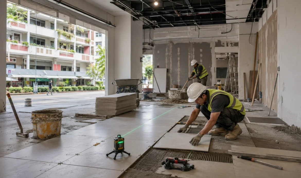 HDB Commercial Unit Tiling Rules Singapore