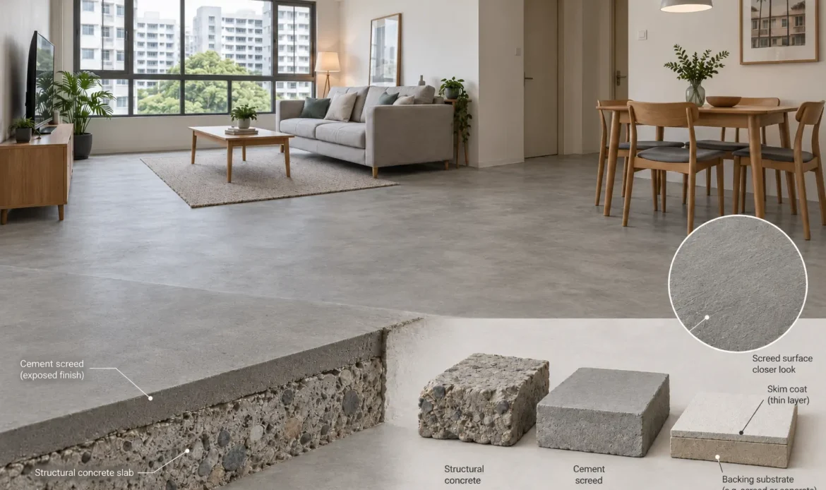 what-is-cement-screed-flooring-hdb